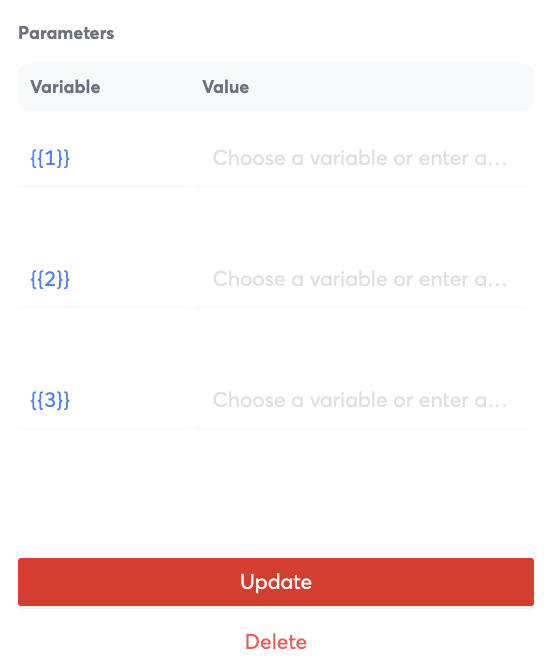 Example of Step Properties