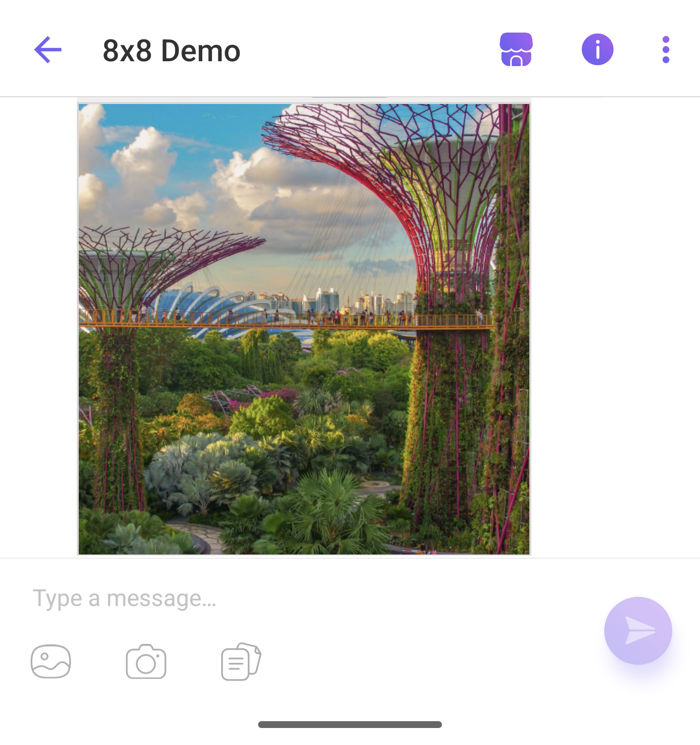 Viber Rich Media: Image only message