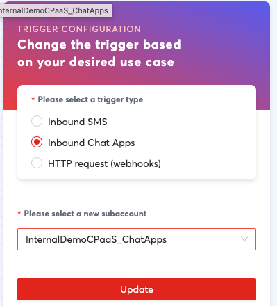 Inbound Chat Apps Properties