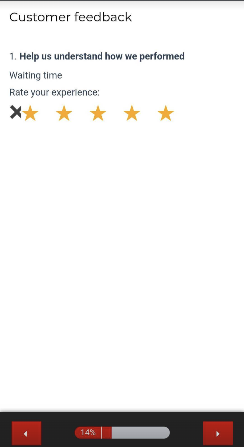 1-5 Rating Type Question