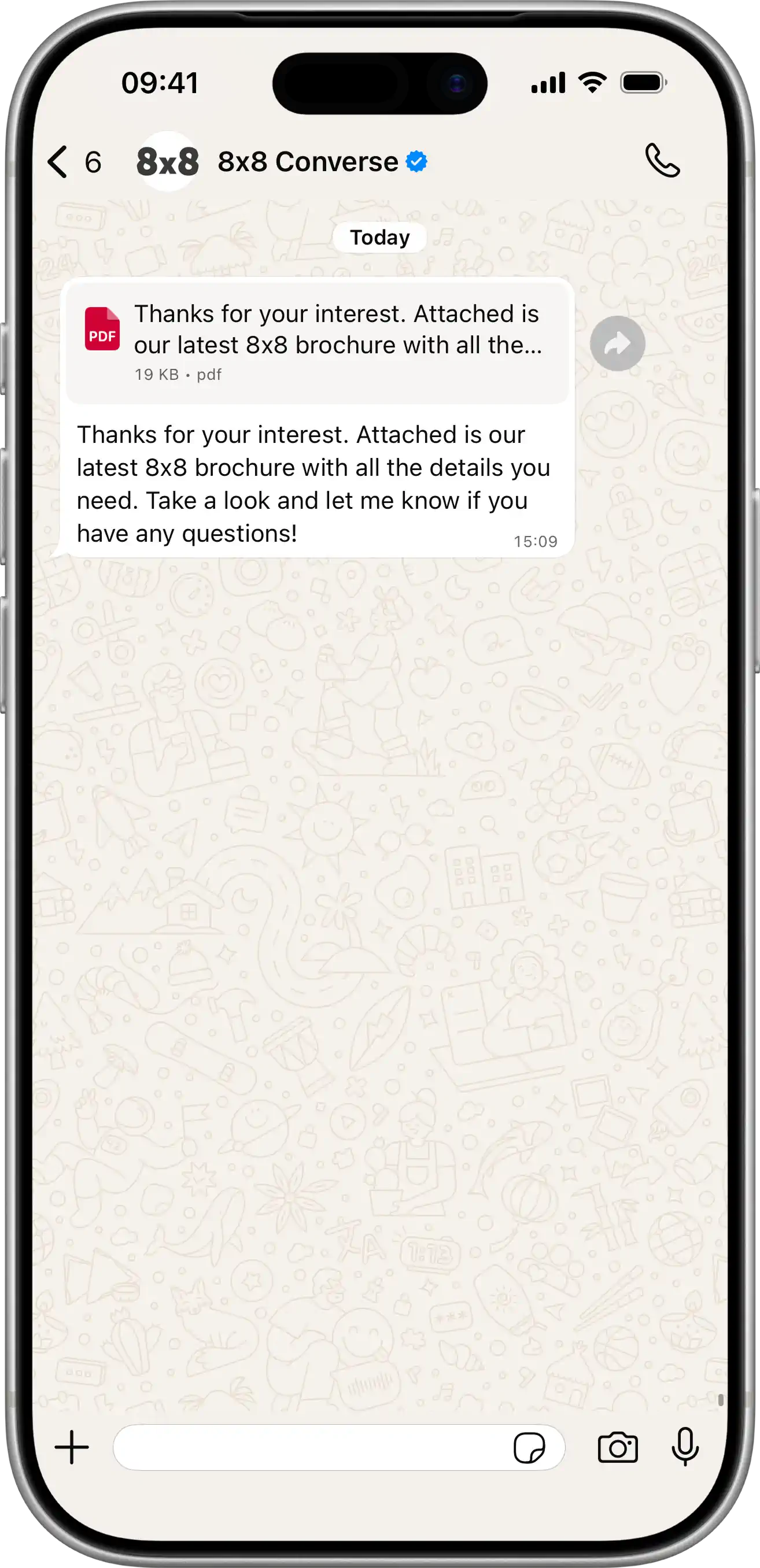 WhatsApp Document Message Example