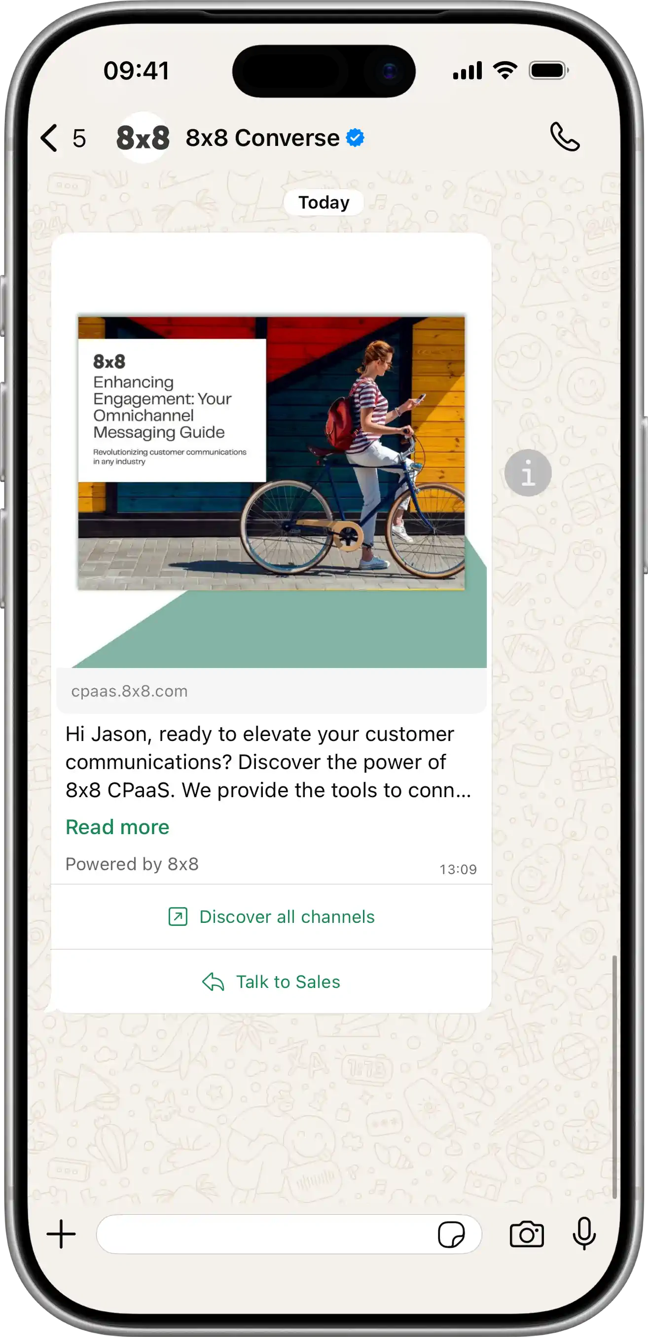 WhatsApp Image Header Template Example