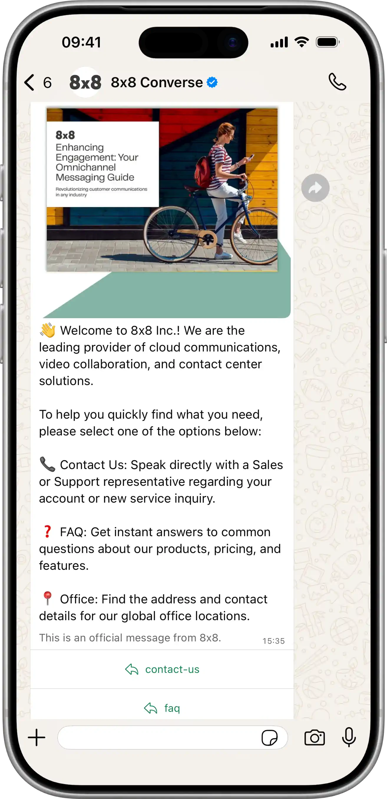 WhatsApp Interactive Buttons with Image Header Example