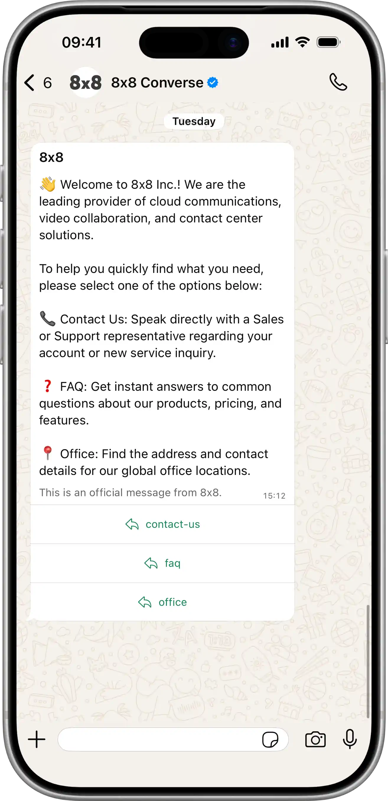 WhatsApp Interactive Buttons Example