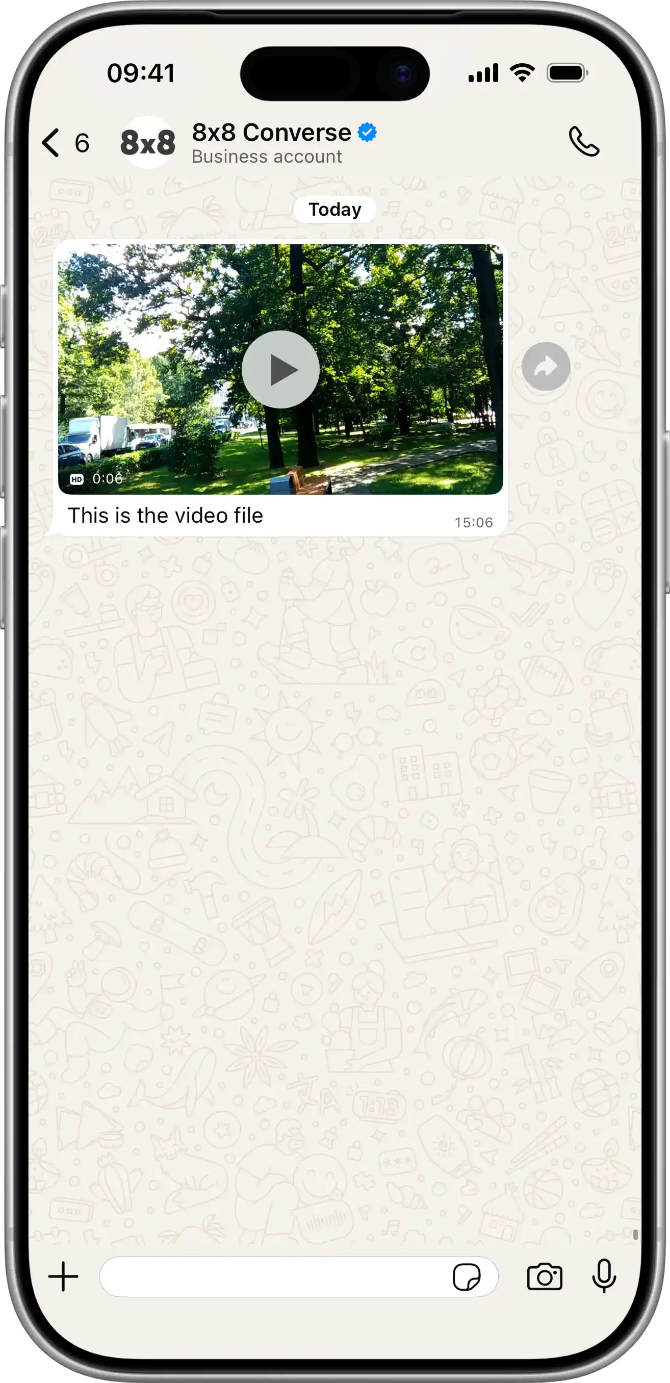 WhatsApp Video Message Example