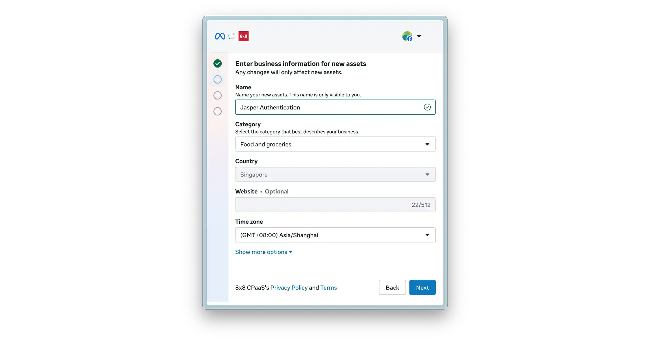 WhatsApp Embedded Signup - Create WABA