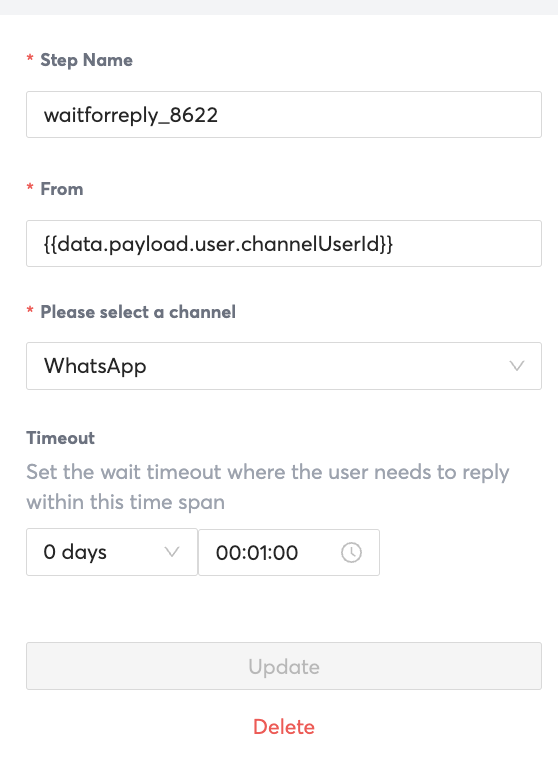 Example of Step Properties